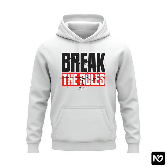 BREAK THE RULES FLEECE HOODIE GRAPHIC 002 - Nain Oath