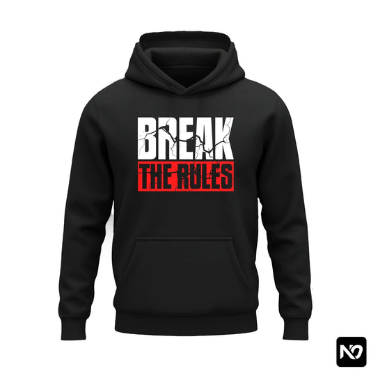 BREAK THE RULES FLEECE HOODIE GRAPHIC 002 - Nain Oath