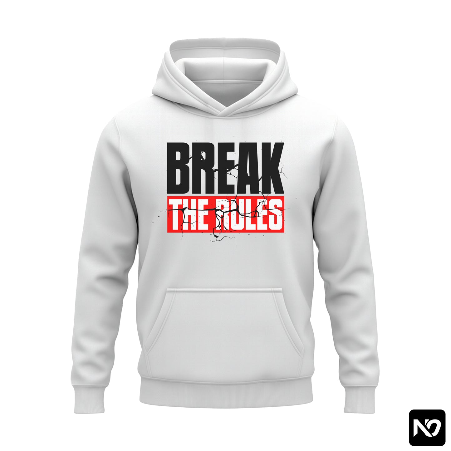 BREAK THE RULES FLEECE HOODIE GRAPHIC 002