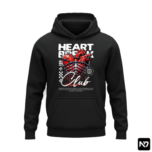 HEART FLEECE HOODIE GRAPHIC 003 - Nain Oath
