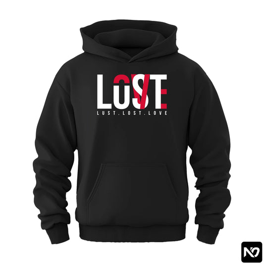 LUST LOST LOVE OVERSIZED UNISEX HOODIE GRAPHIC 001 - Nain Oath