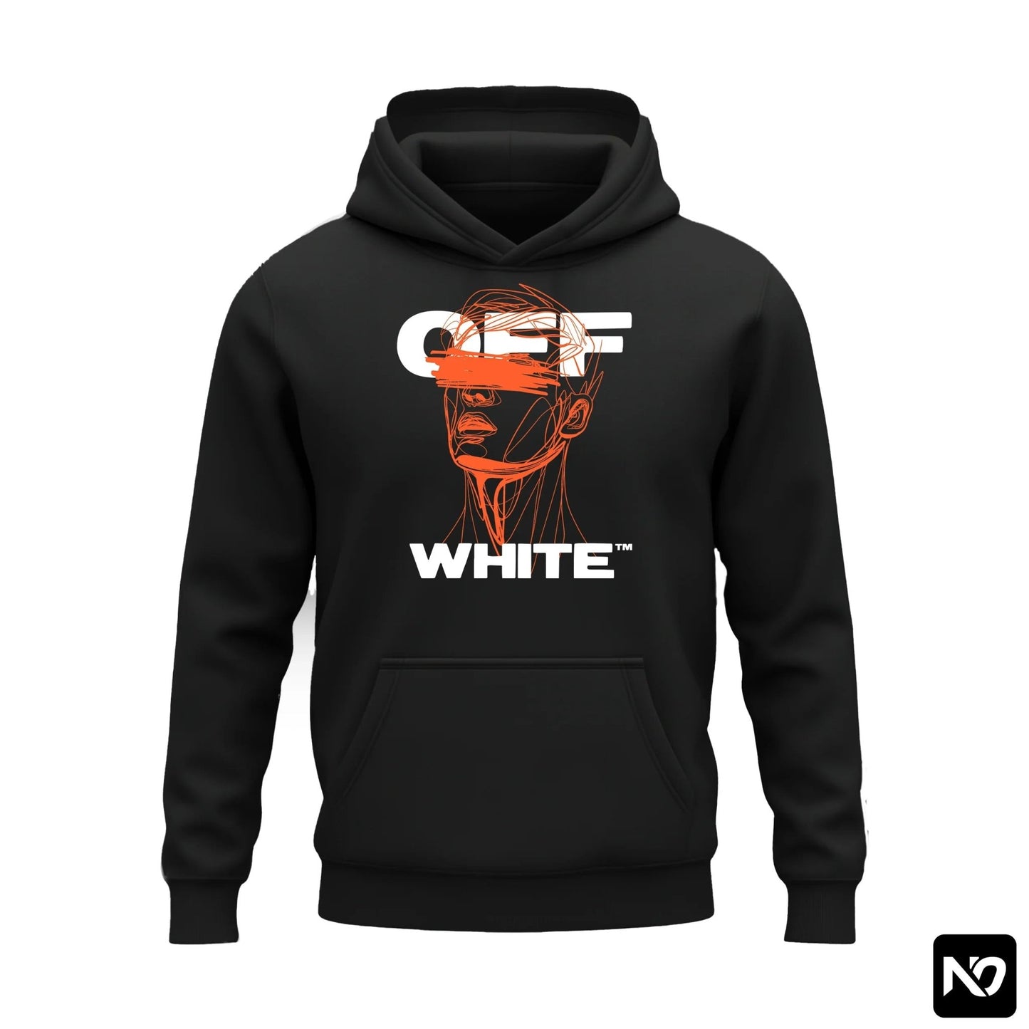 OFF WHITE FLEECE HOODIE GRAPHIC 012 - Nain Oath